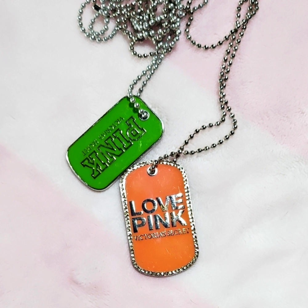 VTG Victoria's Secret PINK Dog Tags.